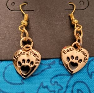 Paw print earrings